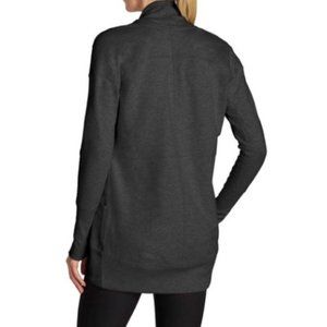 Grey Eddie Bauer Camp Fleece Cardigan Wrap XXL
